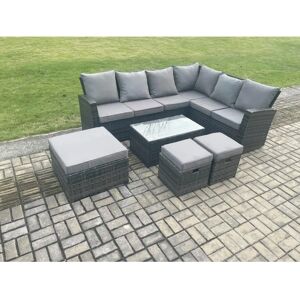 Fimous - Wicker PE Outdoor - Rattan Corner Sofa - Gartenset Fimous - Wicker PE Outdoor - Rattan Corner Sofa - Gartenset