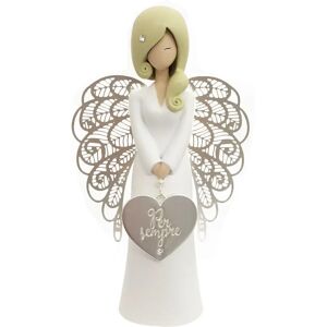Enesco Angel Figurine 15.5cm - Figurine - White - Ceramic - Metal Wings Enesco Angel Figurine 15.5cm - Figurine - White - Ceramic - Metal Wings