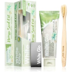 White Glo Huile de Graines de Chanvre - Dentifrice Éclaircissant avec Brossette - 150 g White Glo Huile de Graines de Chanvre - Dentifrice Éclaircissant avec Brossette - 150 g