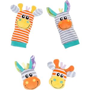 Playgro Activiteit Speelgoed - Regenboog Giraffe & Zebra - Zachte Texturen - 0M+ Playgro Activiteit Speelgoed - Regenboog Giraffe & Zebra - Zachte Texturen - 0M+