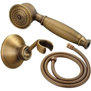 Csparkv - Copper Antique Brass Shower System - 1.5 m Hose - Wall Mount Csparkv - Copper Antique Brass Shower System - 1.5 m Hose - Wall Mount