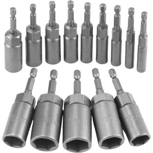 Csparkv - 14pc - 6-19 mm - Hex adapter - Impact socket set Csparkv - 14pc - 6-19 mm - Hex adapter - Impact socket set