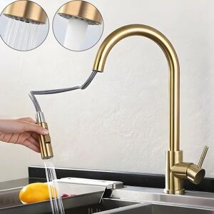 Sjqka - Grifo dorado con rociador - Kitchen faucet Sjqka - Grifo dorado con rociador - Kitchen faucet