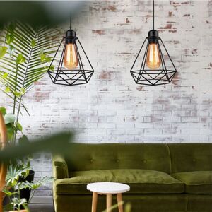 AXHUP 2x Vintage Industrial Pendant Lamp - E27 Ceiling Light for Cafe & Restaurant AXHUP 2x Vintage Industrial Pendant Lamp - E27 Ceiling Light for Cafe & Restaurant