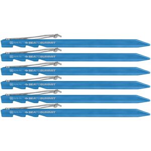 Sea to Summit Ground Control Light Tentes Sardines - 6 Pack - Bleu - Publicité Sea to Summit Ground Control Light Tentes Sardines - 6 Pack - Bleu - Publicité
