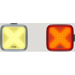 Knog Blinder X Ensemble d'Éclairages Avant et Arrière - Kit de Lumières pour Vélo - Publicité Knog Blinder X Ensemble d'Éclairages Avant et Arrière - Kit de Lumières pour Vélo - Publicité