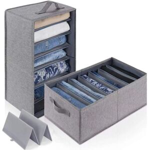 Generic - 2 cajas de tela - Gris oscuro 45x25x18 Generic - 2 cajas de tela - Gris oscuro 45x25x18