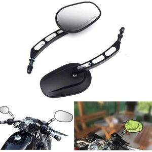 Generico - Espejo 8mm - Borde negro - Compatibilidad Harley Generico - Espejo 8mm - Borde negro - Compatibilidad Harley