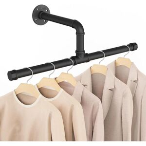 UNKNOWN - Industrial Wall-Mounted 51cm - Negro - Clothes Rack UNKNOWN - Industrial Wall-Mounted 51cm - Negro - Clothes Rack