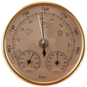 GOTRAYS Barometro 3in1 - Gold - Wall-mounted - Indoor/Outdoor - Weather Station GOTRAYS Barometro 3in1 - Gold - Wall-mounted - Indoor/Outdoor - Weather Station