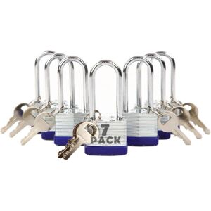 GOTRAYS - Padlocks - Keyed-Alike - 7 pcs - 1-9/16' steel GOTRAYS - Padlocks - Keyed-Alike - 7 pcs - 1-9/16' steel