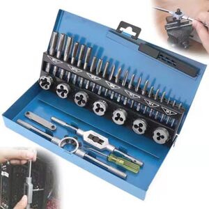 GOTRAYS - M3-M12 Metric Tap Die Set - 32-piece - Steel alloy - Tap and Die Set GOTRAYS - M3-M12 Metric Tap Die Set - 32-piece - Steel alloy - Tap and Die Set