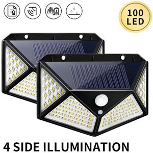 GOTRAYS - 100 LED Solar Wall Light - Sensor de movimiento 270° GOTRAYS - 100 LED Solar Wall Light - Sensor de movimiento 270°