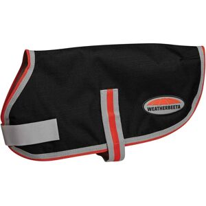 WeatherBeeta Hundemantel - 30cm - Wasserdicht Atmungsaktiv - Schwarz Silber Rot WeatherBeeta Hundemantel - 30cm - Wasserdicht Atmungsaktiv - Schwarz Silber Rot