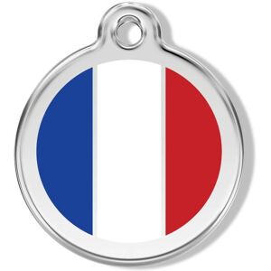 Médaillon pour chien Red Dingo - Drapeau Français - Acier inoxydable Médaillon pour chien Red Dingo - Drapeau Français - Acier inoxydable