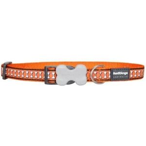 Red Dingo Reflective Bones Orange Dog Collar - 24-36 cm Red Dingo Reflective Bones Orange Dog Collar - 24-36 cm