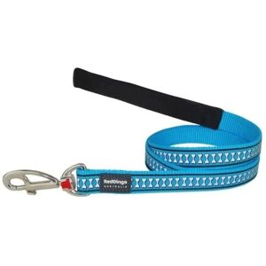Red Dingo Reflective Turquoise Dog Lead - 120cm x 12mm Red Dingo Reflective Turquoise Dog Lead - 120cm x 12mm