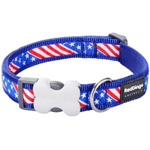 Red Dingo US FLAG Dog Collar - Nylon, 15mm x 24-36cm Red Dingo US FLAG Dog Collar - Nylon, 15mm x 24-36cm