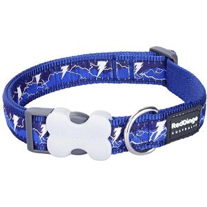 Red Dingo STYLE LIGHTNING Navy Blue Dog Collar - 31-47cm Red Dingo STYLE LIGHTNING Navy Blue Dog Collar - 31-47cm