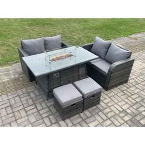 Fimous - 6-Sitzer Rattan - Gartenset Fimous - 6-Sitzer Rattan - Gartenset
