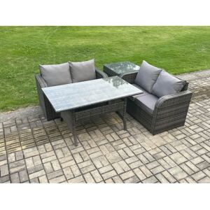 Fimous - 4-Seater Rattan - Rechteckig - Garden furniture set Fimous - 4-Seater Rattan - Rechteckig - Garden furniture set