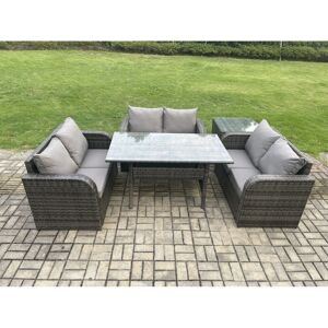 Fimous - Wicker PE Rattan Sofa Set - Gartenmöbel-Set Fimous - Wicker PE Rattan Sofa Set - Gartenmöbel-Set