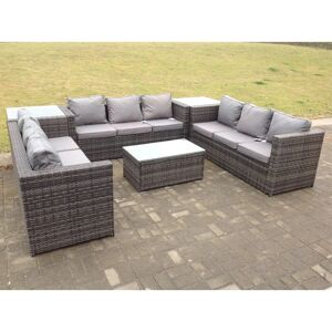 Fimous Outdoor Rattan Garden Furniture Lounge Sofa Set with Coffee Table - Garden Furniture Set Fimous Outdoor Rattan Garden Furniture Lounge Sofa Set with Coffee Table - Garden Furniture Set