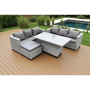 Fimous Outdoor Rattan Gartenmöbel-Set - Höhenverstellbarer Tisch Sofa - Gartenset Fimous Outdoor Rattan Gartenmöbel-Set - Höhenverstellbarer Tisch Sofa - Gartenset