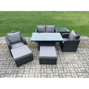 Fimous Rattan Outdoor Furniture Garden Dining Sets - Adjustable Height Fimous Rattan Outdoor Furniture Garden Dining Sets - Adjustable Height