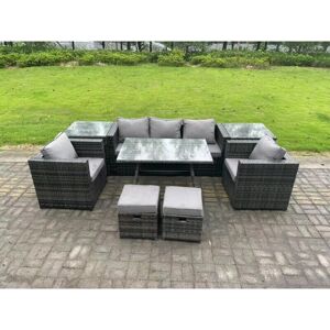 Fimous Rattan Outdoor Furniture Sofa Garten Ess-Set - Gartenart Fimous Rattan Outdoor Furniture Sofa Garten Ess-Set - Gartenart