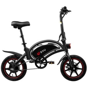 Vélo électrique DYU D3F 14 - Moteur 250W, Batterie 36V10Ah, Autonomie 40KM - Noir - Publicité Vélo électrique DYU D3F 14 - Moteur 250W, Batterie 36V10Ah, Autonomie 40KM - Noir - Publicité