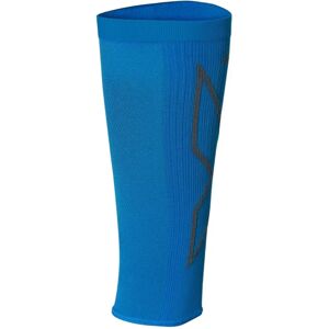 2XU Unisex X Manches de Compression pour Mollets - Bleu Vif/Gris - Publicité 2XU Unisex X Manches de Compression pour Mollets - Bleu Vif/Gris - Publicité