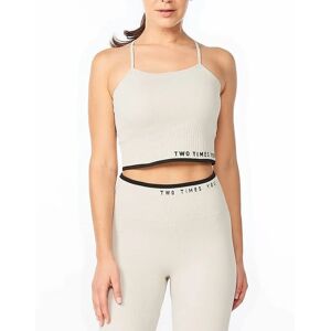 2XU Engineered Longline Crop - Fiocchi d'avena - Donna Bianco S - Crop Top 2XU Engineered Longline Crop - Fiocchi d'avena - Donna Bianco S - Crop Top