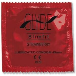Glyde Slim Fit Strawberry Condoms - 100 Pack Glyde Slim Fit Strawberry Condoms - 100 Pack