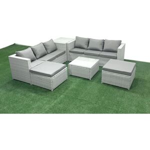 Fimous - Rattan Garden Sofa Set - 8 Seater Fimous - Rattan Garden Sofa Set - 8 Seater