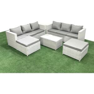 Fimous - Garden - 8 Seater - PE Rattan - Furniture Set Fimous - Garden - 8 Seater - PE Rattan - Furniture Set