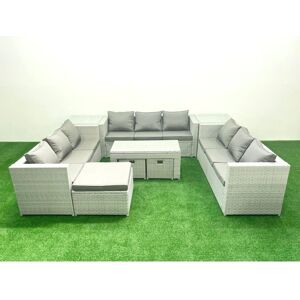 Fimous - Rattan Garden Furniture Set - 12 Seater Fimous - Rattan Garden Furniture Set - 12 Seater