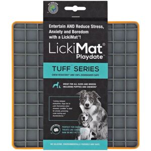 LickiMat Playdate Tuff - Tapis pour chiens - Orange - Publicité LickiMat Playdate Tuff - Tapis pour chiens - Orange - Publicité