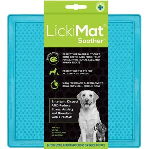 LickiMat Classic Soother Dog Treat Mat - Turquoise 20cm LickiMat Classic Soother Dog Treat Mat - Turquoise 20cm