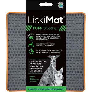 LickiMat Tuff Soother Dog Mat - Orange 20cm LickiMat Tuff Soother Dog Mat - Orange 20cm