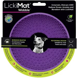 LickiMat Wobble - Dog Food Puzzle - Purple - 17x17x8cm LickiMat Wobble - Dog Food Puzzle - Purple - 17x17x8cm