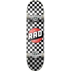 RAD Checkers Skateboard - Complete 7.75" Black - Skateboard RAD Checkers Skateboard - Complete 7.75" Black - Skateboard