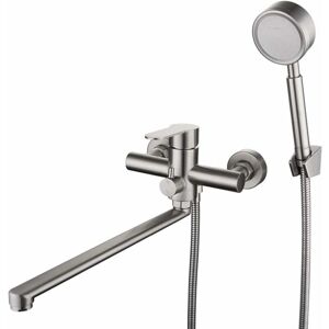 GOTRAYS - Bath Shower Set - Brushed stainless steel - 1.5 m hose - Bathroom faucet GOTRAYS - Bath Shower Set - Brushed stainless steel - 1.5 m hose - Bathroom faucet