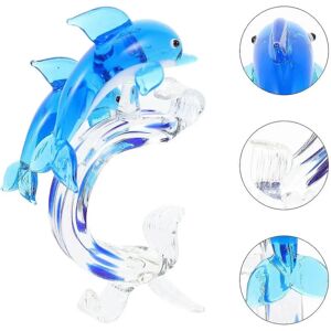 Trumsen Brand New Handmade Glass Dolphin Figurine - Ocean-Inspired Decor Trumsen Brand New Handmade Glass Dolphin Figurine - Ocean-Inspired Decor