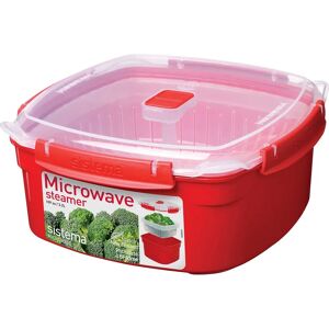 Sistema 1103 Mikrovågsugnstillbehör - Stor ångkokare, 3,2L, Röd Sistema 1103 Mikrovågsugnstillbehör - Stor ångkokare, 3,2L, Röd