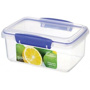 Sistema 1600 Food Storage Container - Blue, Transparent, 1L Sistema 1600 Food Storage Container - Blue, Transparent, 1L
