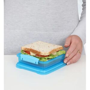Sistema 31646 Food Storage Container - Blue - Square 0.45L Sistema 31646 Food Storage Container - Blue - Square 0.45L