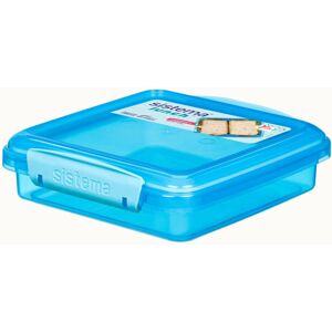 Sistema 31646 Food Storage Container - Blue - Square 0.45L Sistema 31646 Food Storage Container - Blue - Square 0.45L