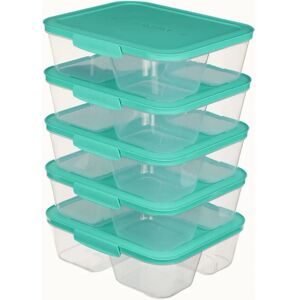 Sistema Teal Food Storage Container - 1.9L - Square - Airtight - BPA-Free Sistema Teal Food Storage Container - 1.9L - Square - Airtight - BPA-Free