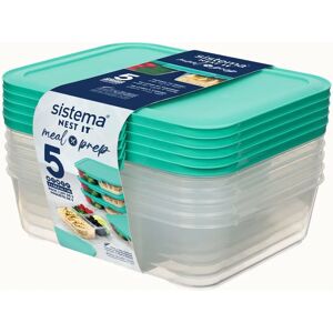 Sistema Blauw Voedselopslagcontainer - 1,9L - Vierkant - Luchtdicht - BPA-vrij Sistema Blauw Voedselopslagcontainer - 1,9L - Vierkant - Luchtdicht - BPA-vrij